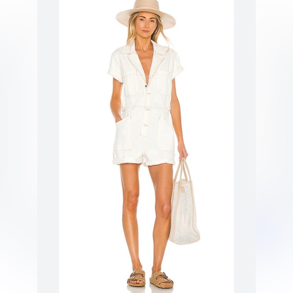 pistola Pants - Pistola white Parker Short Romper size small